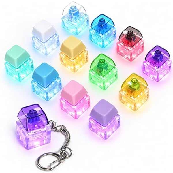 LED keyboard fidget clicker style-4 premium 2 pack stress relief