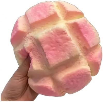 Jumbo pink bread squishy 7 inch foam slow rising food squeeze stress toy