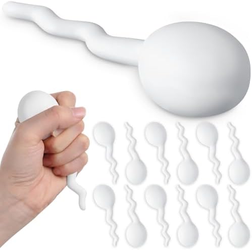 Tadpole stress ball 4-pack funny novelty gag squishy get well vasectomy party favor