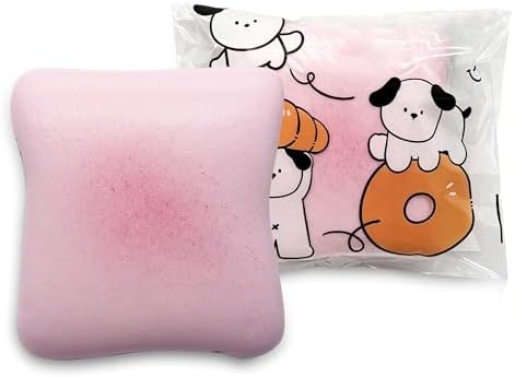 Pink bread butter squishy slow rising toast soft stress relief toy
