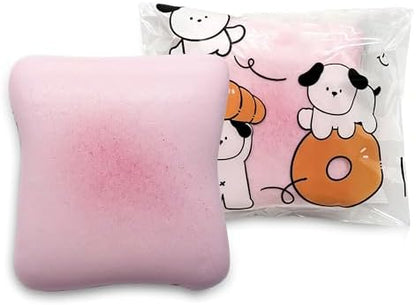 Pink bread butter squishy slow rising toast soft stress relief toy