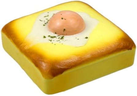 Egg toast bread squishy slow rising foam food squeeze toy