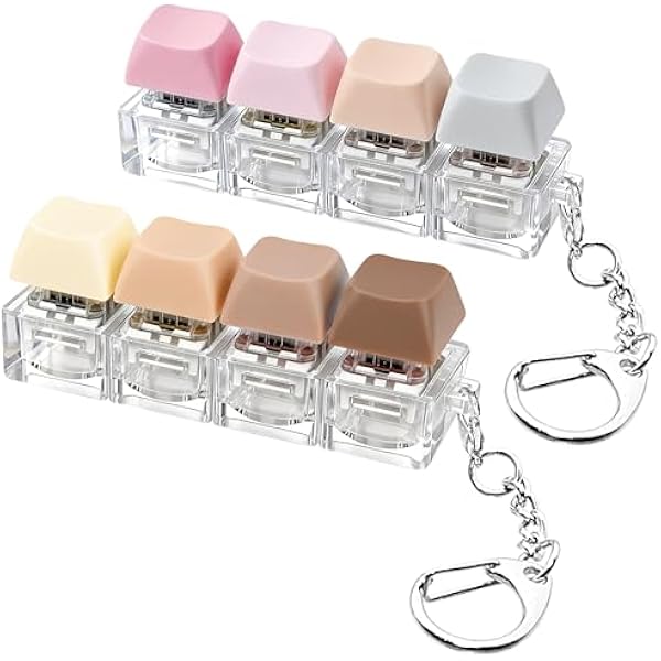 Mini keyboard fidget clicker morandi color row stress toy