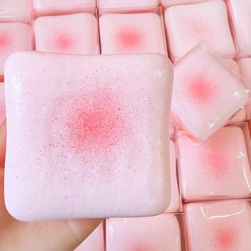 Pink toast bread squishy slow rising foam squeeze toy