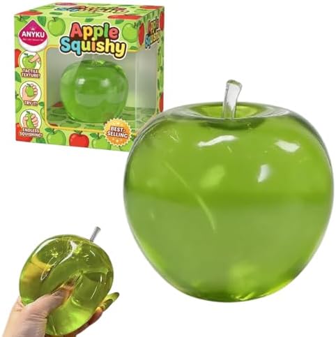 Green apple squishy giant slow rising fruit squeeze stress ball fidget