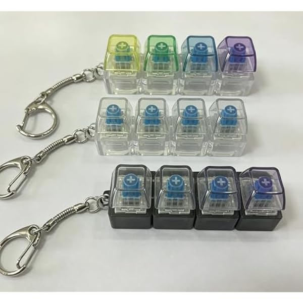 LED keyboard fidget clicker 3 pack mechanical button stress relief