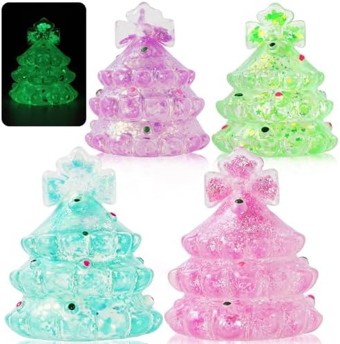Christmas tree squishy 4-pack funny gag prank squeeze toy