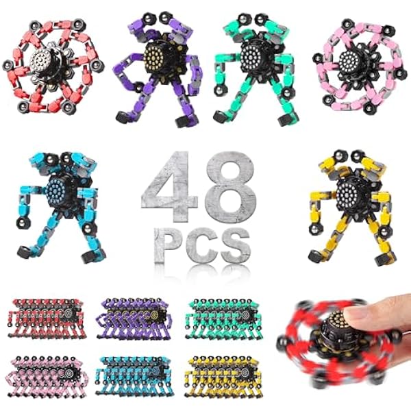 Transformable fidget spinner 48-pack bulk party favor