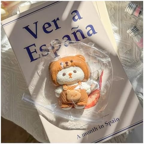 Overalls bear taba squishy soft silicone kawaii sensory fidget toy