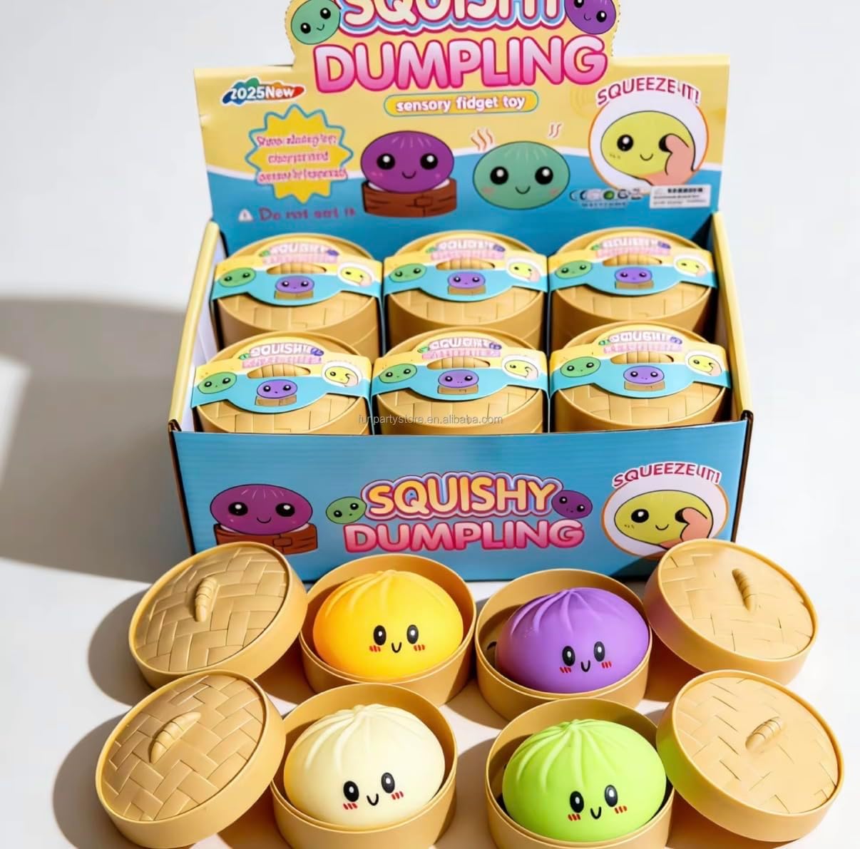 Dumpling Squishy Mystery Box – Kawaii Bao Bun Fidget