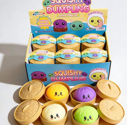Dumpling Squishy Mystery Box – Kawaii Bao Bun Fidget