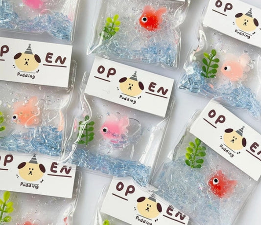 Mini goldfish squishy toy assorted colors