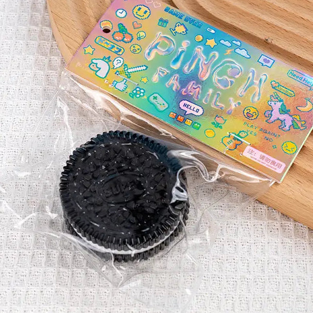 Classic chocolate cookie sandwich squish slow rise toy