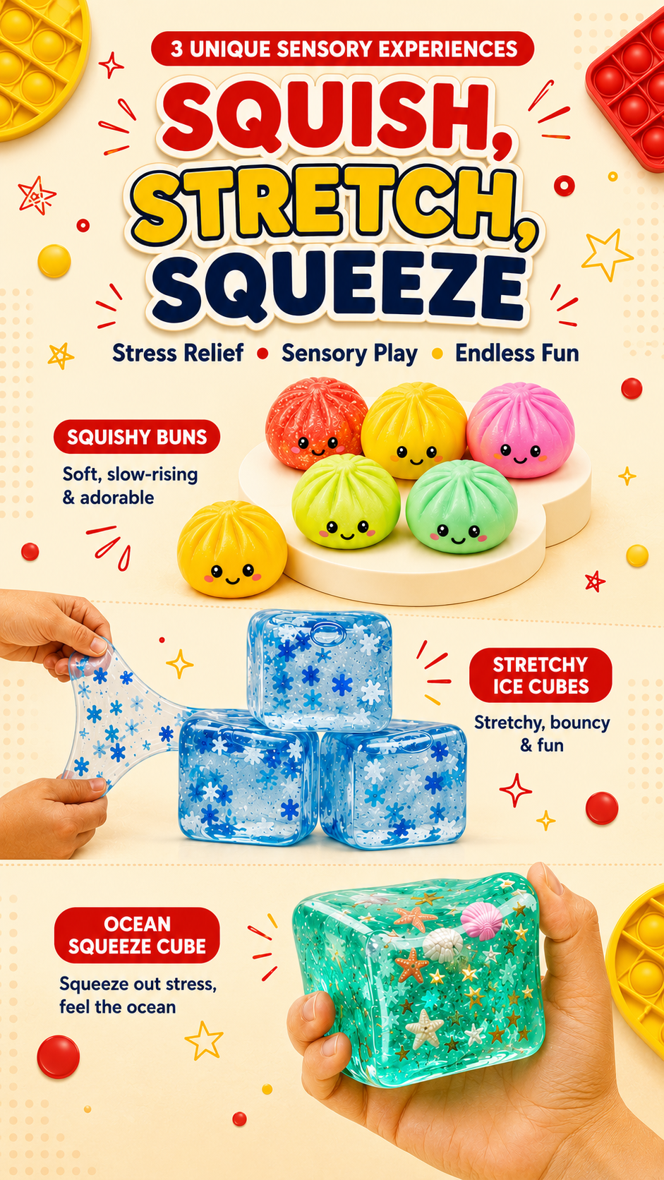 Squish Stretch Squeeze - mobile portrait hero (Pop It Classic)